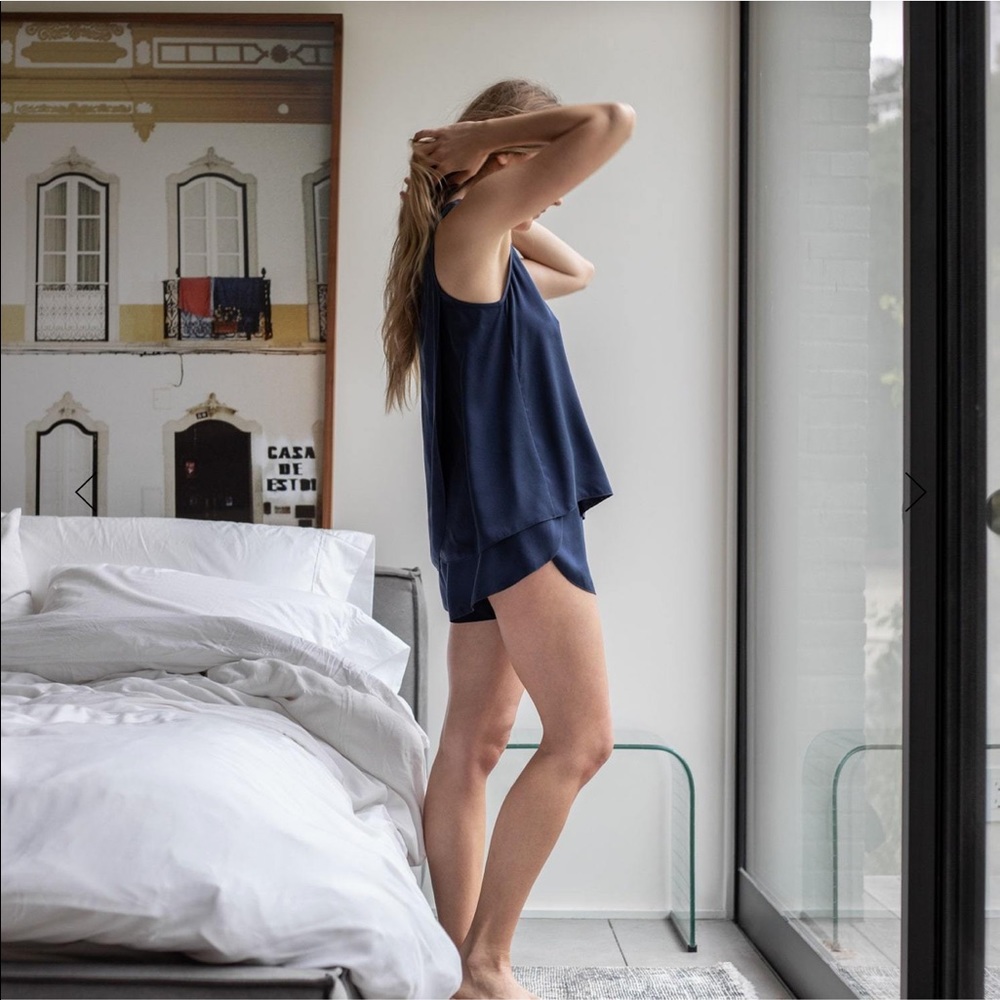 Lungs Washable Silk Set in Deep Night